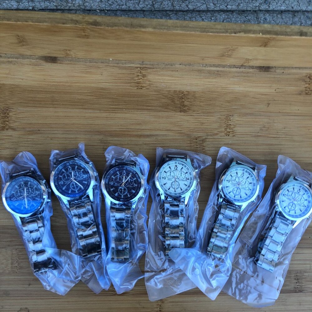 Clearance- 6 Men's Watches Alloy Band